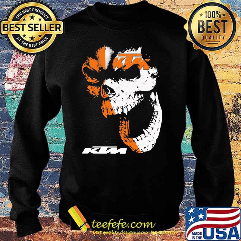 Official Skull With Logo Ktm Shirt Sweater Official Skull With Logo Ktm Shirt Sweater