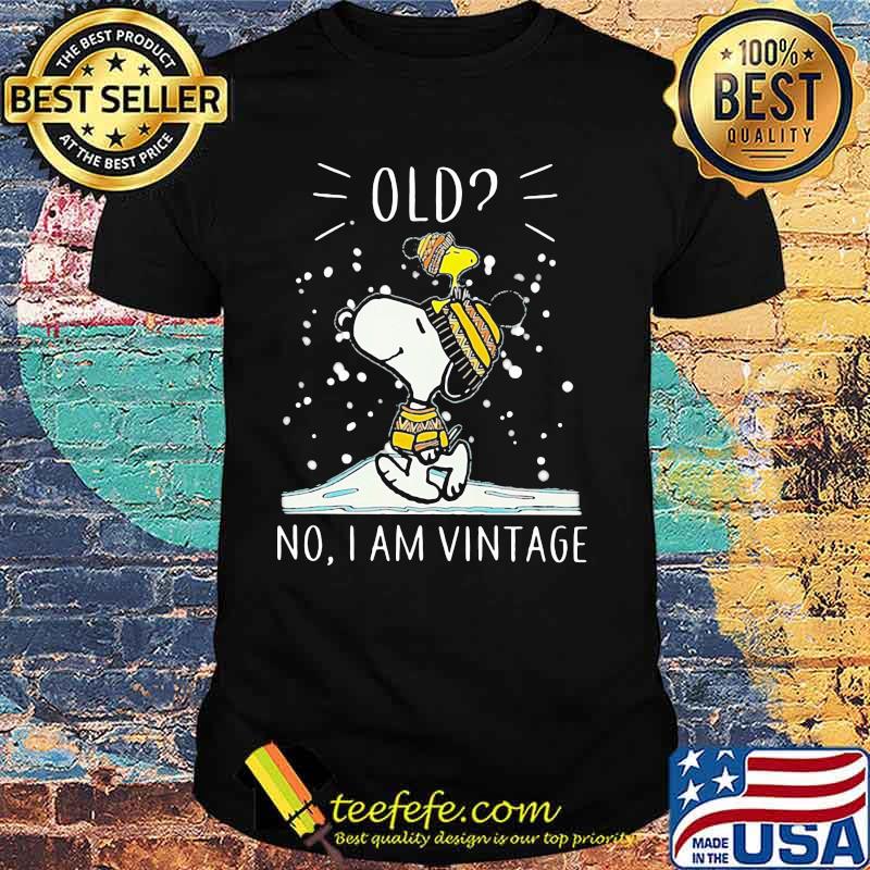 Old No I Am Vintage Snow Snoopy With Woodstock Shirt