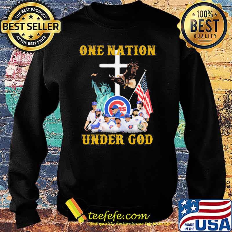 One Nation Under God American Flag Team Chicago Cubs Shirt Sweater One Nation Under God American Flag Team Chicago Cubs Shirt Sweater