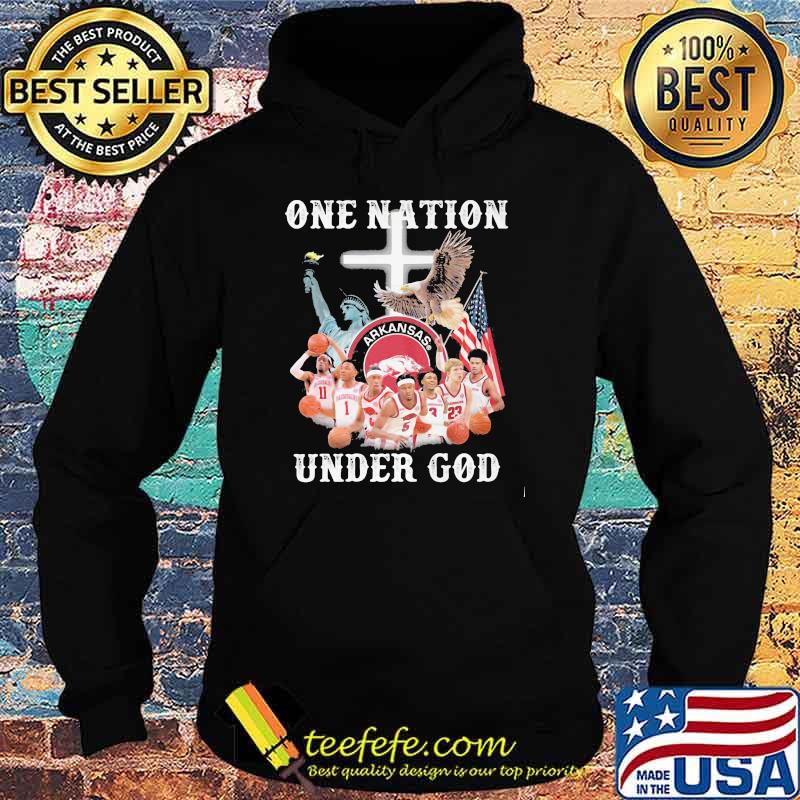 One Nation Under God Arkansas American Flag Shirt Hoodie One Nation Under God Arkansas American Flag Shirt Hoodie