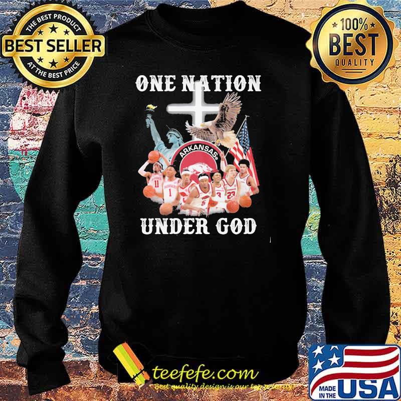 One Nation Under God Arkansas American Flag Shirt Sweater One Nation Under God Arkansas American Flag Shirt Sweater