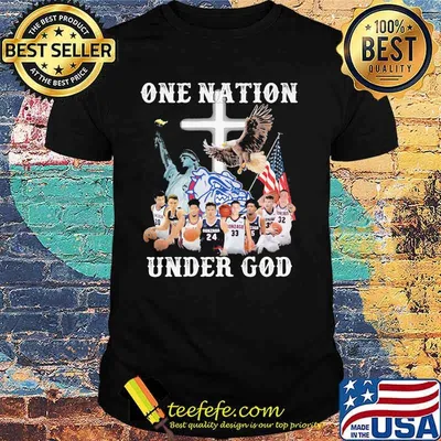 One Nation Under God Gonzaga Bulldogs Undefeated Basketball Shirt