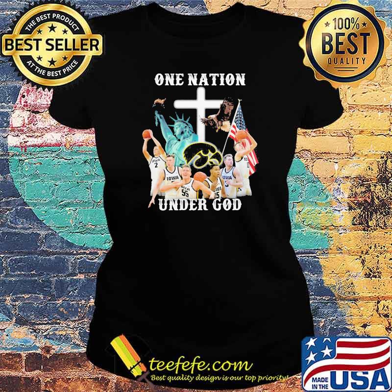 One Nation Under God Iowa Hawkeyes Shirt Ladies tee One Nation Under God Iowa Hawkeyes Shirt Ladies tee