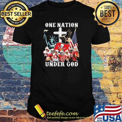 One Nation Under God Tampa Bay Buccaneers American Flag Shirt