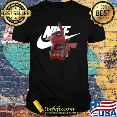 Pikachu And Deadpool Pikapool Nike shirt