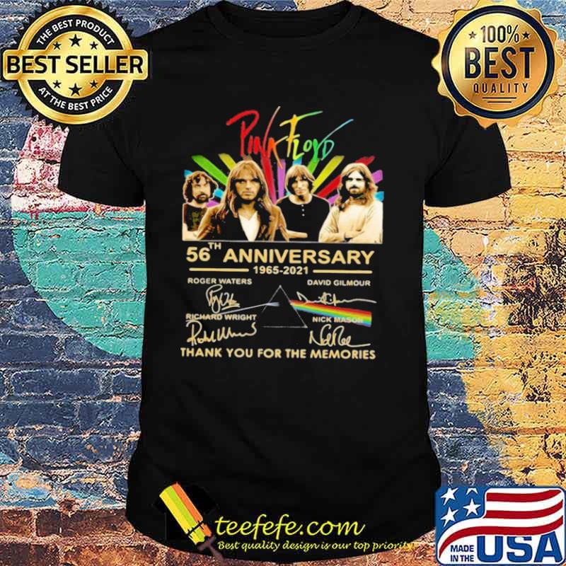 Pink Floyd 56th Anniversary 1965 2021 Signature Thank You For The Memories Shirt