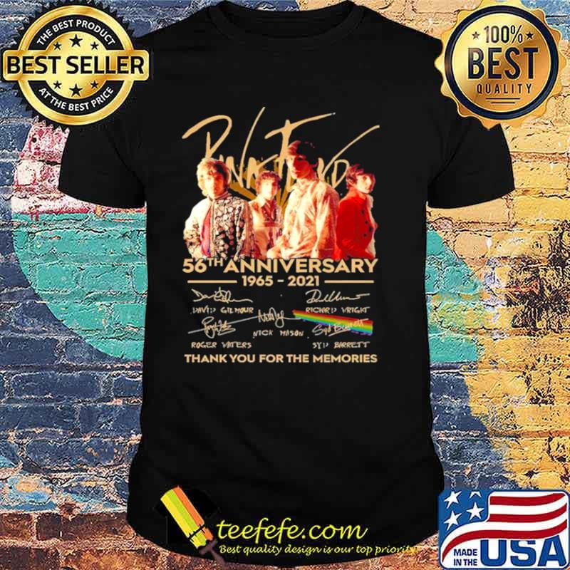 Pink Floyd 56th Anniversary 1965 2021 Signatures Thank You For The Memories Shirt