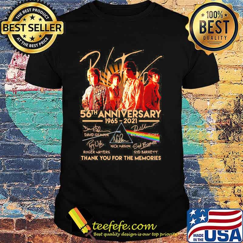 Pink Floyd 56th Anniversary 1965 2021 Thank You For The Memories Signatures Shirt