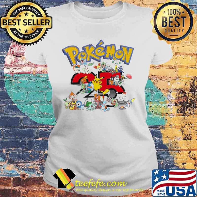 Pokemon 25th Anniversary Laides tee Pokemon 25th Anniversary Laides tee