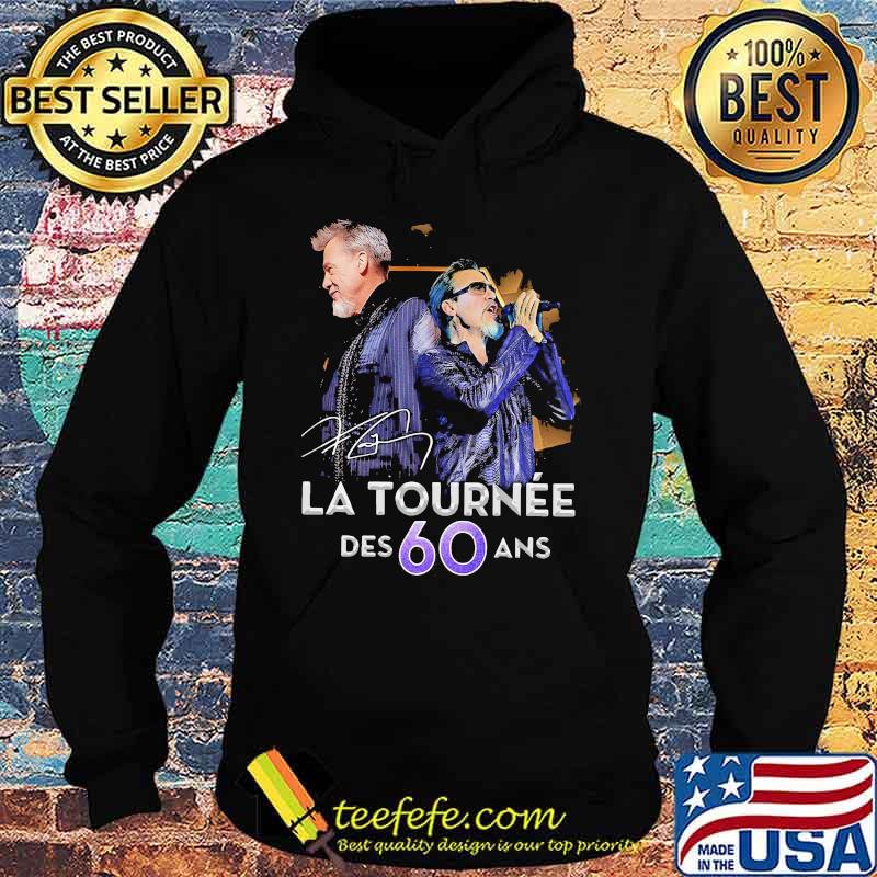 Premium La Tournee Des 60 And Signature Shirt Hoodie Premium La Tournee Des 60 And Signature Shirt Hoodie