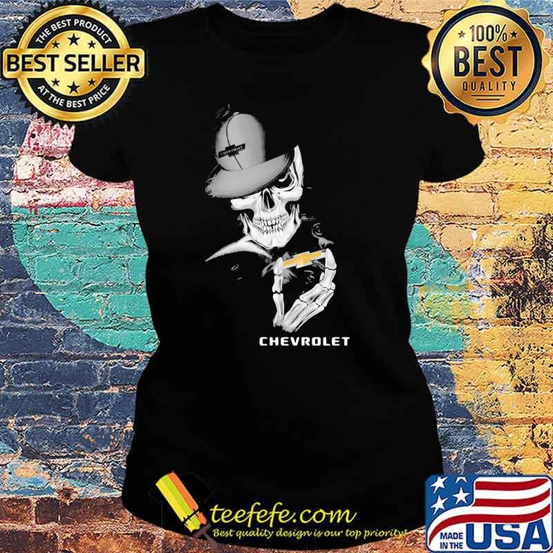 Punisher Skull Logo With Chevrolet Car Shirt Ladies tee Punisher Skull Logo With Chevrolet Car Shirt Ladies tee
