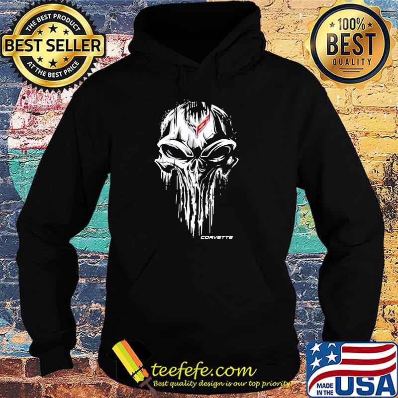 Punisher Skull With Corvette Car Logo Symbol Shirt Hoodie Punisher Skull With Corvette Car Logo Symbol Shirt Hoodie