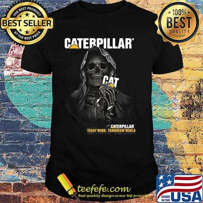 Punisher Skull With Logo Caterpillar Today Work Tomorrow World Shirt