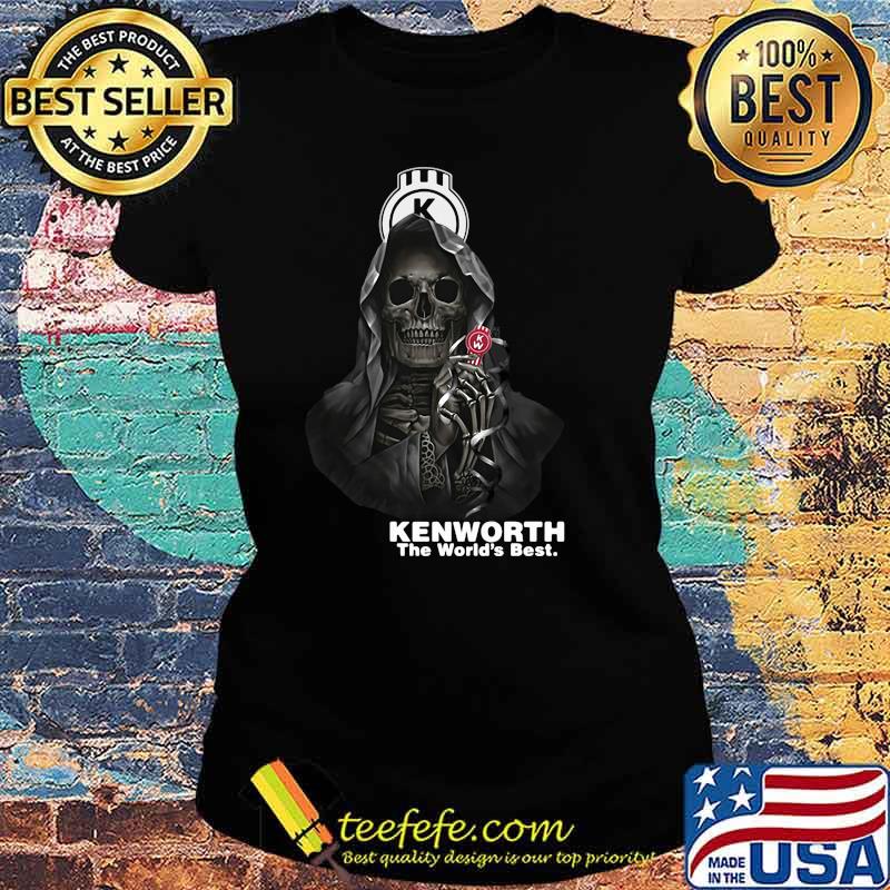 Punisher Skull With Logo Kenworth The World’s Best Shirt Ladies tee Punisher Skull With Logo Kenworth The World’s Best Shirt Ladies tee