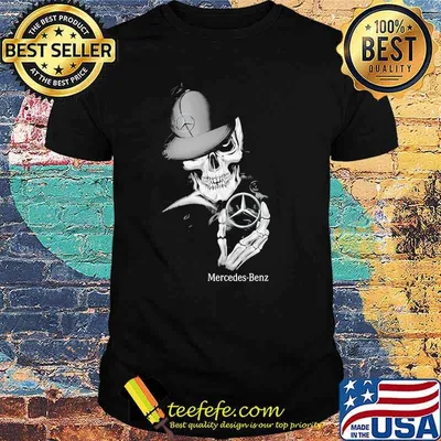 Punisher Skull With Mercedes Benz Car Logo Symbol Shirt