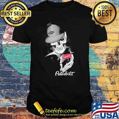 Punisher Skull With Peterbilt Car Logo Symbol Shirt