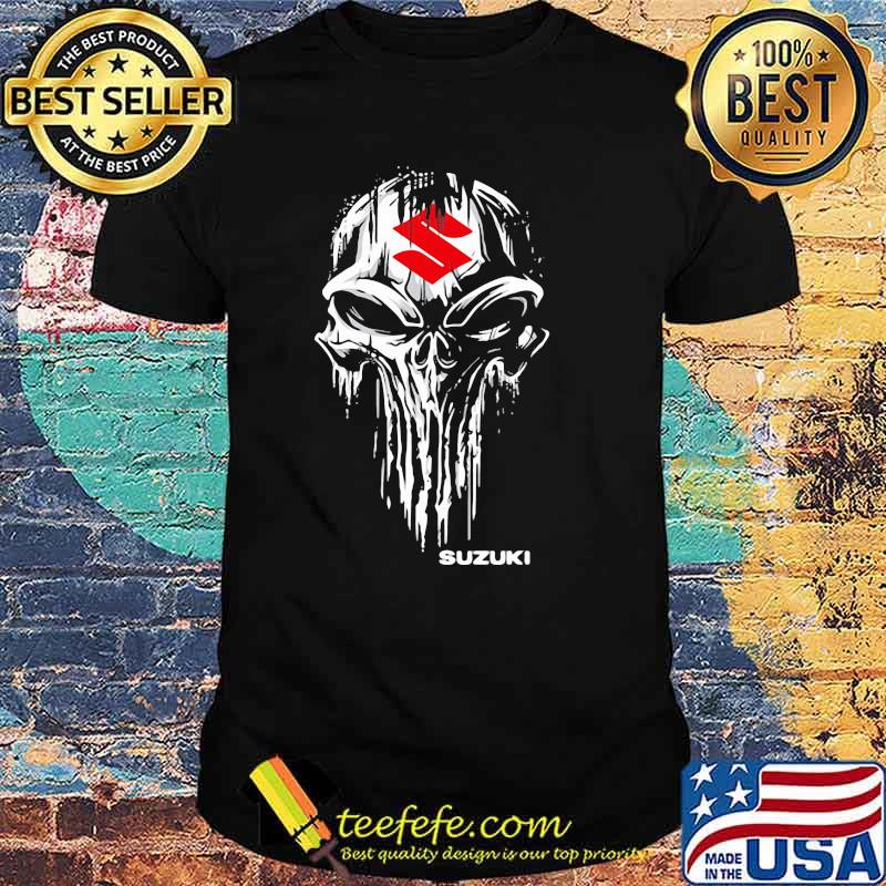 Punisher Skull With Suzuki Car Logo Symbol Shirt Punisher Skull With Suzuki Car Logo Symbol Shirt