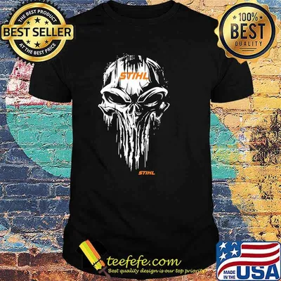 Punisher’s Skull Logo With Stihl Shirt