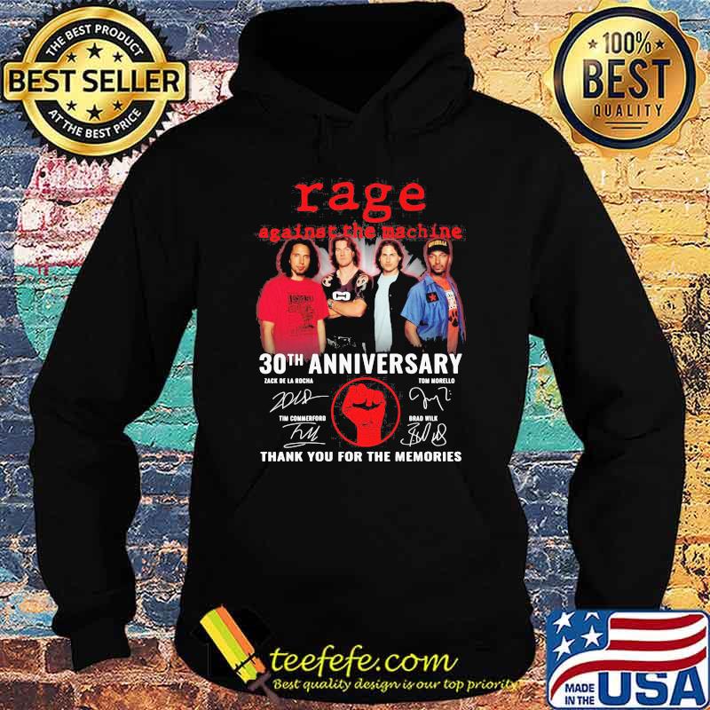 Rage Against The Machine 30th Anniversary Thank You For The Memories Signature Shirt Hoodie Rage Against The Machine 30th Anniversary Thank You For The Memories Signature Shirt Hoodie