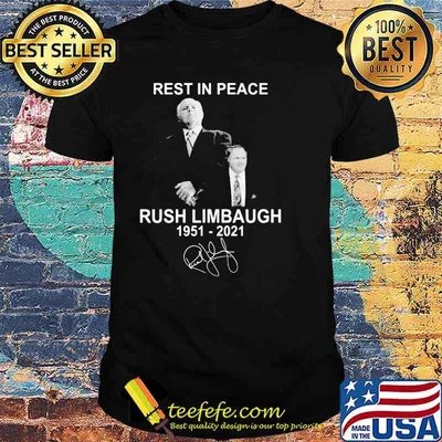 Rest In Peace Rush Limbaugh 1951 2021 Shirt