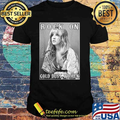 Rock On Stevie Tees Nicks Birthday Fan Signature Shirt