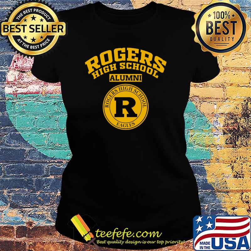 Rogers High School Logo Alumni Shirt Ladies tee Rogers High School Logo Alumni Shirt Ladies tee