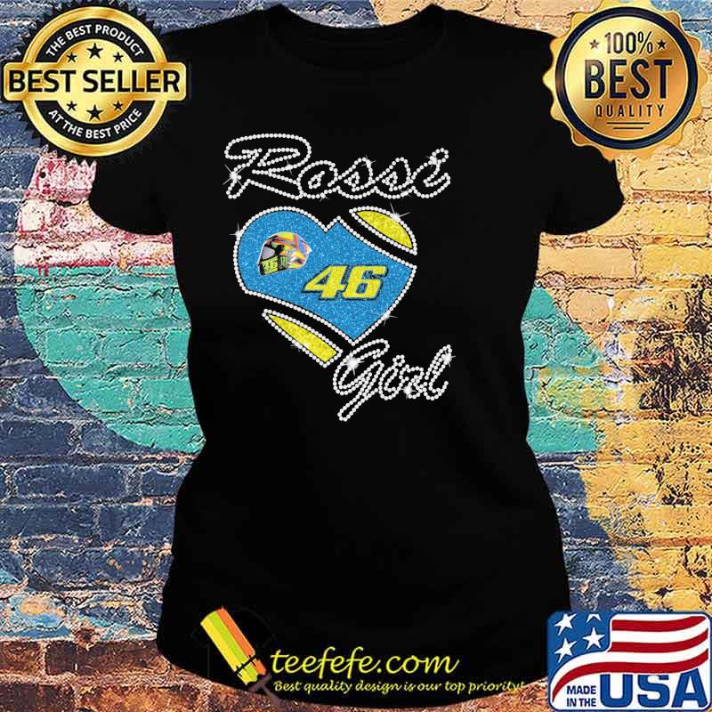 Rossi Girl Legend Motogp Love Heart Shirt Ladies tee Rossi Girl Legend Motogp Love Heart Shirt Ladies tee