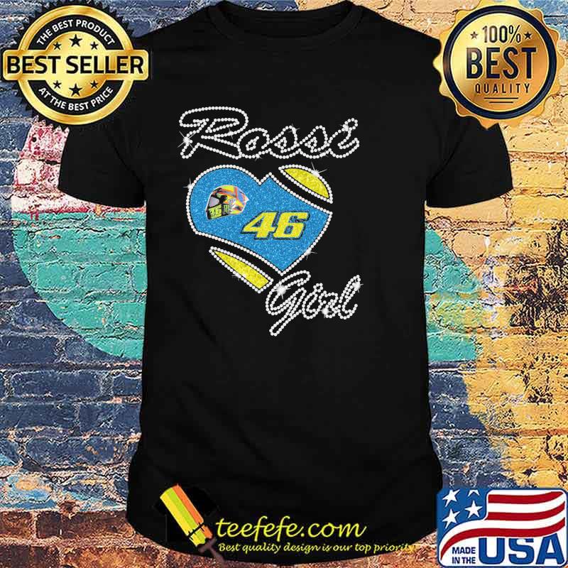 Rossi Girl Legend Motogp Love Heart Shirt