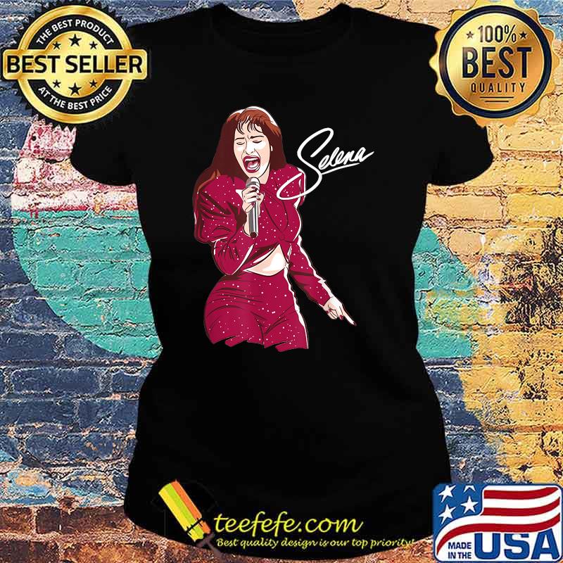 Selenas 80s Quintanilla Funny Music Signature Shirt Ladies tee Selenas 80s Quintanilla Funny Music Signature Shirt Ladies tee