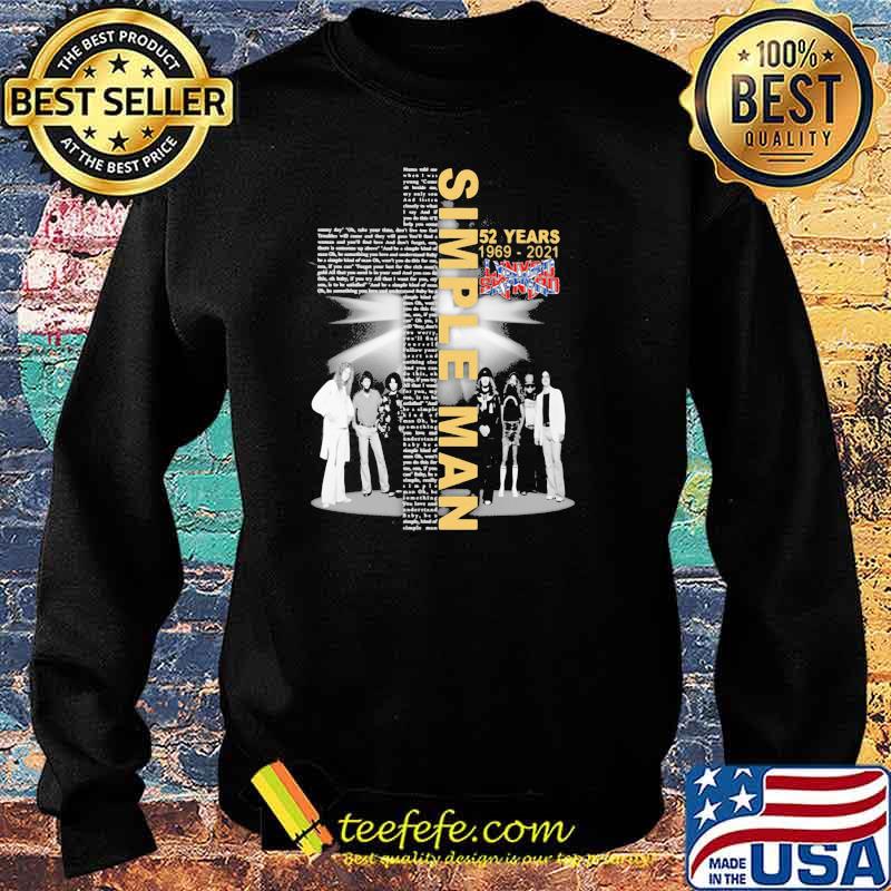 Simple Man 52 Years 1969 2021 Siganture God Shirt Sweater Simple Man 52 Years 1969 2021 Siganture God Shirt Sweater