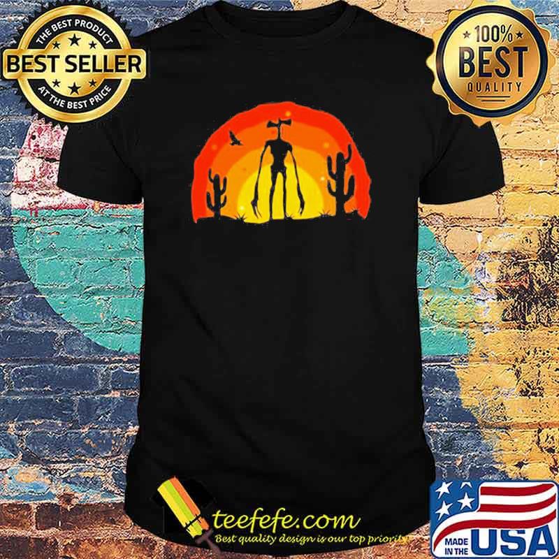 Siren Head Costume For Boys Desert Saguaro Plants shirt