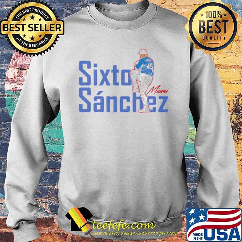 Sixto Sanchez Miami Marlins 2021 Sweater Sixto Sanchez Miami Marlins 2021 Sweater