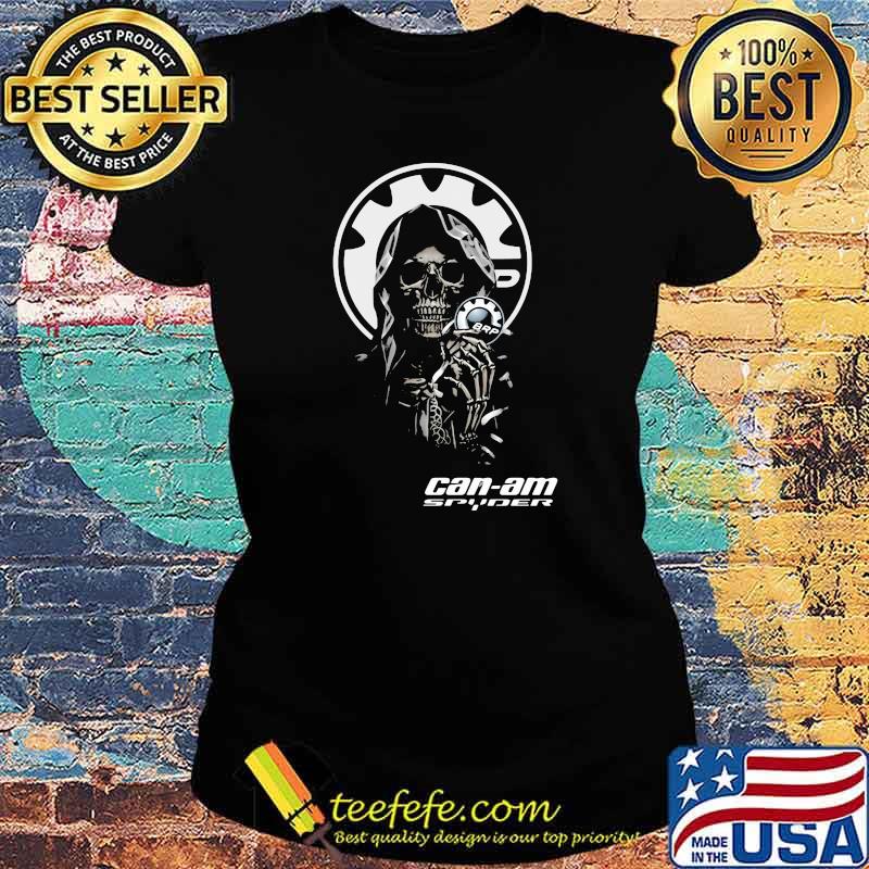 Skull Hug Can Am Spyder Brp Logo Shirt Ladies tee Skull Hug Can Am Spyder Brp Logo Shirt Ladies tee