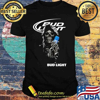Skull With Logo Bud Light Shirt