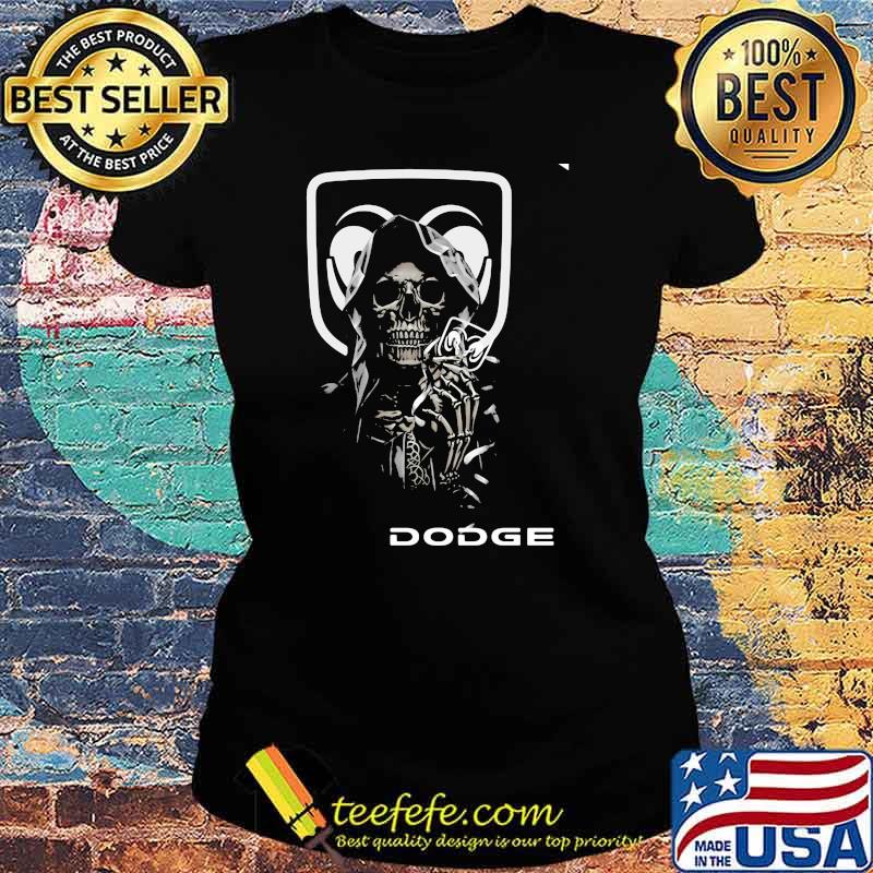 Skull With Logo Dodge Shirt Ladies tee Skull With Logo Dodge Shirt Ladies tee