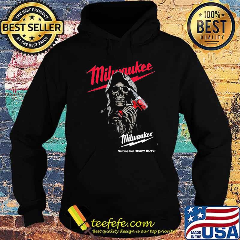 Skull With Logo Milwaukee Nothing But Heavy Duty Shirt Hoodie Skull With Logo Milwaukee Nothing But Heavy Duty Shirt Hoodie