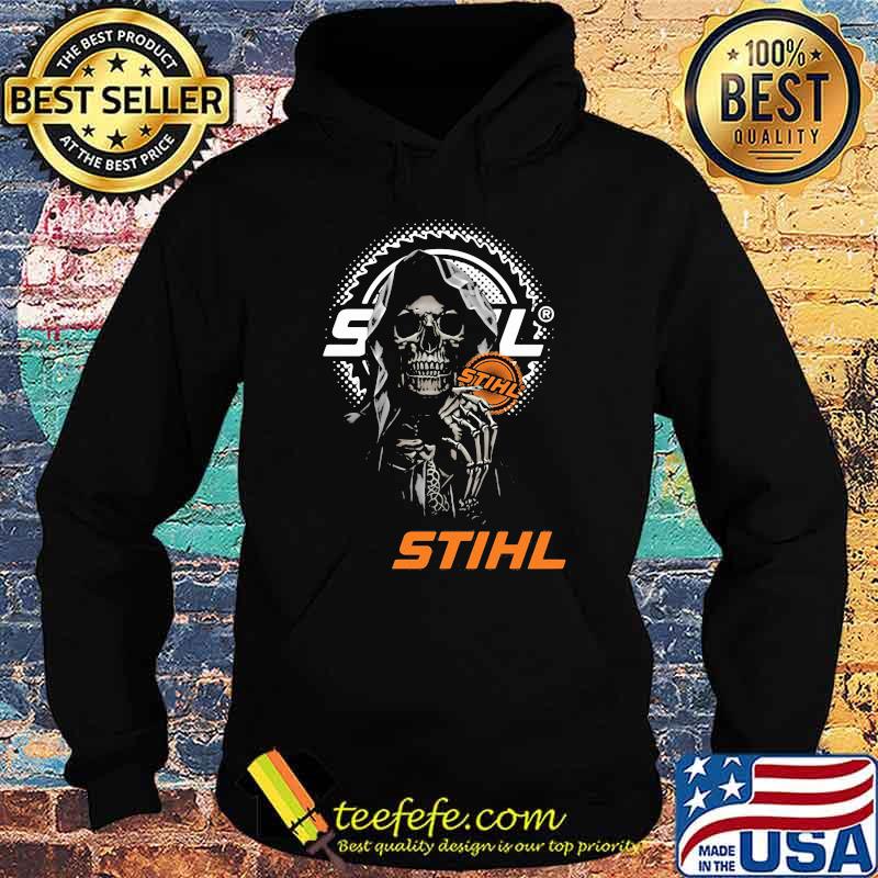 Skull With Logo Stihl Shirt Hoodie Skull With Logo Stihl Shirt Hoodie