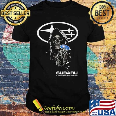 Skull With Logo Subaru Confidence In Motion Shirt