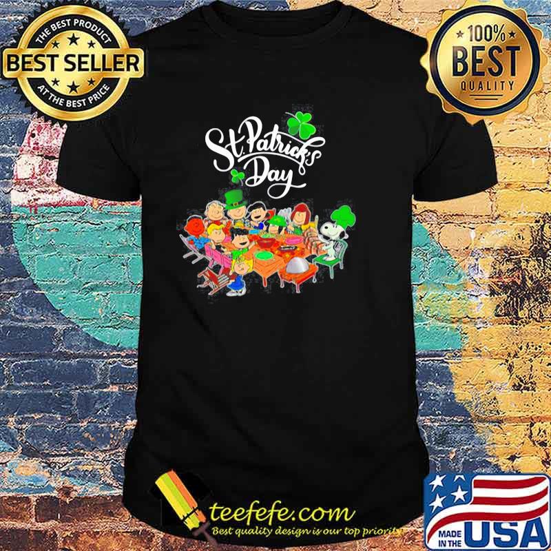 SNOOPY AND THE PEANUT MOVIE PARTY HAPPY ST PATRICKS DAY SHIRT