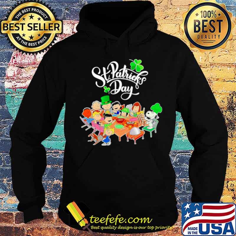 Snoopy Charlie Brown And Friends Party Happy St Patricks Day 2021 Hoodie Snoopy Charlie Brown And Friends Party Happy St Patricks Day 2021 Hoodie
