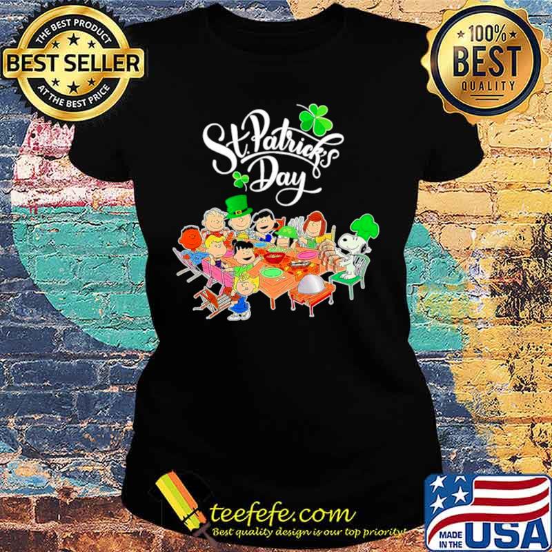 Snoopy Charlie Brown And Friends Party Happy St Patricks Day 2021 Ladies tee Snoopy Charlie Brown And Friends Party Happy St Patricks Day 2021 Ladies tee