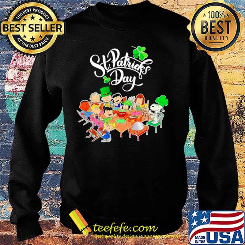 Snoopy Charlie Brown And Friends Party Happy St Patricks Day 2021 Sweater Snoopy Charlie Brown And Friends Party Happy St Patricks Day 2021 Sweater