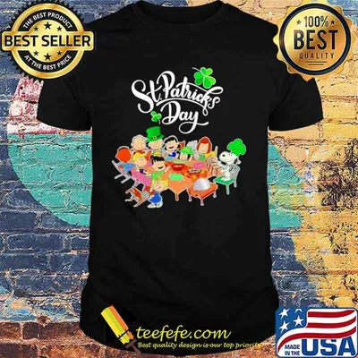 Snoopy Charlie Brown And Friends Party Happy St Patricks Day 2021 shirt