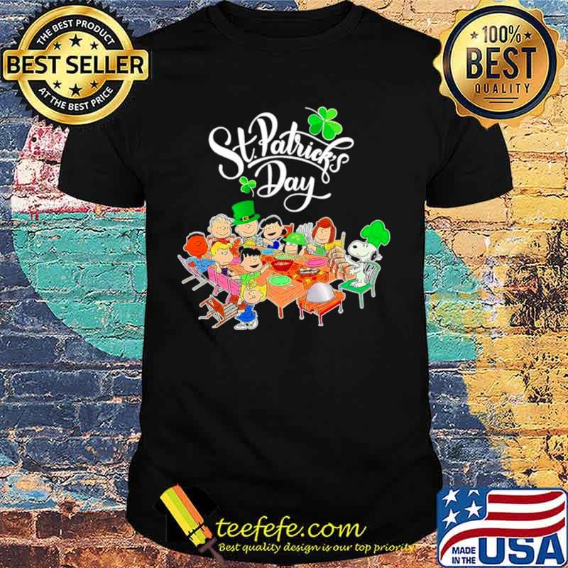 Snoopy Charlie Brown And Friends Party Happy St Patricks Day 2021 shirt Snoopy Charlie Brown And Friends Party Happy St Patricks Day 2021 shirt
