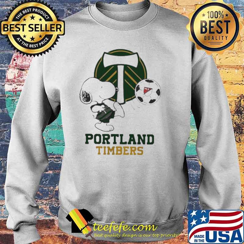 Snoopy Playing Soccer Portland Timbers Shirt Sweater Snoopy Playing Soccer Portland Timbers Shirt Sweater