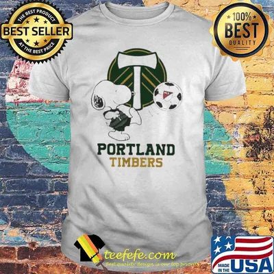 Snoopy Playing Soccer Portland Timbers Shirt