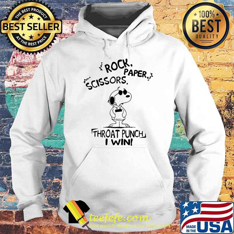 Snoopy Rock Paper Scissors Throat Punch I Win Shirt Hoodie Snoopy Rock Paper Scissors Throat Punch I Win Shirt Hoodie