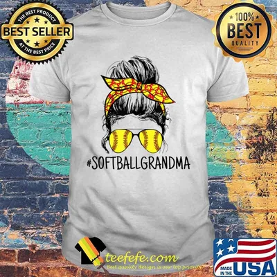 Softball Proud Sport Grandma Softball Glasses Shirt