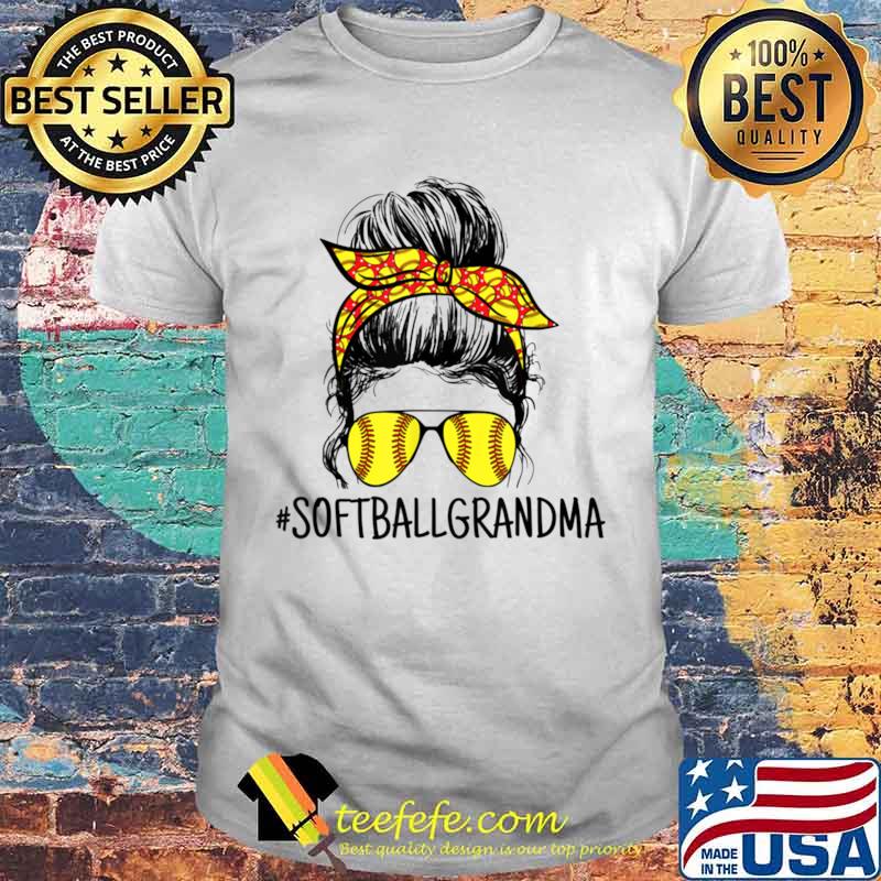 Softball Proud Sport Grandma Softball Glasses Shirt