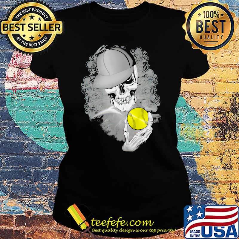 Softball Skull Shirt Ladies tee Softball Skull Shirt Ladies tee